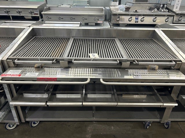 MagiKitch'n FM-RMB-660 S/S Radiant Gas Char Broiler - 195,000 BTU
