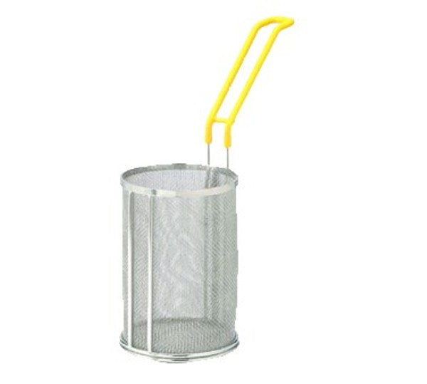 Winco MPF-67 Connoisseur Super Fine Mesh Wide Cylindrical Pasta Basket 6-1/2"x7"