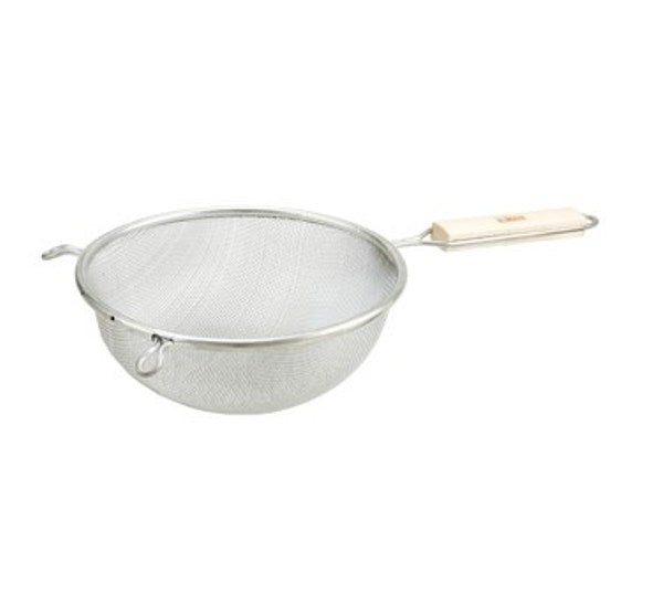 Winco MST-10S 10" Diameter Medium Single Mesh Tin Strainer