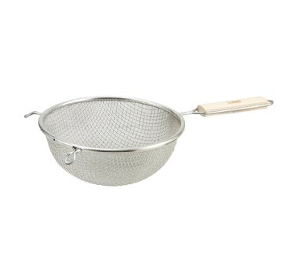 Winco MSTF-8D 8" Diameter Fine Double Mesh Tin Strainer