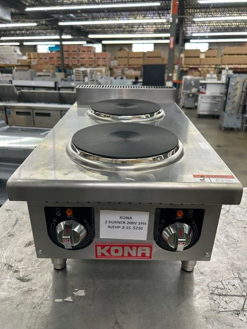 Kona NJEHP-2-15 15" Wide Electric Hotplate 208V 1PH