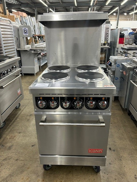 Kona NJER-4-24 24" Electric Stove With Oven 208V 1/3 Phase Convertible