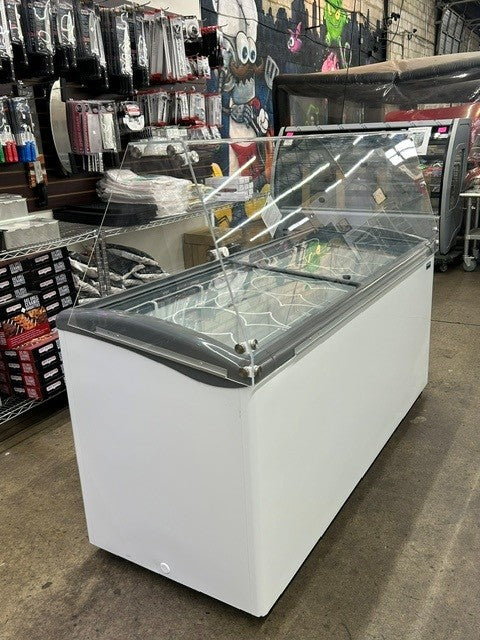 Ojeda USA NBH68  68.3"W 21 Cu. Ft.  Sliding Glass Doors Display Freezer Merchandiser (LIGHTLY USED UNIT)