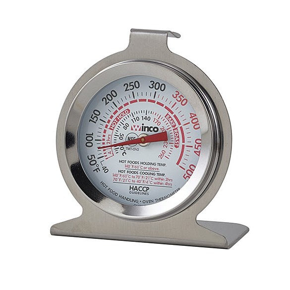 Winco TMT-OV2  2" Diameter Dial Face Oven Thermometer - NSF