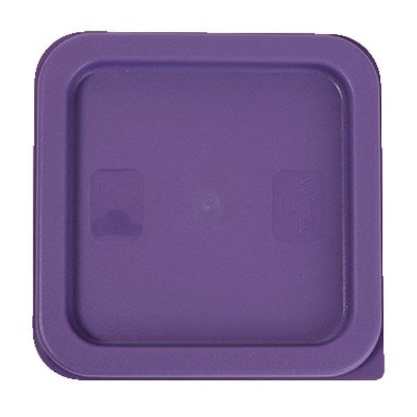 Winco PECC-24P Purple Square Allergen Free Storage Container Cover Fits 2qt. and 4qt.