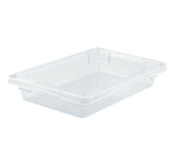Winco PFSH-3 1.75 Gallon Half Size Clear Polycarbonate Food Storage Box