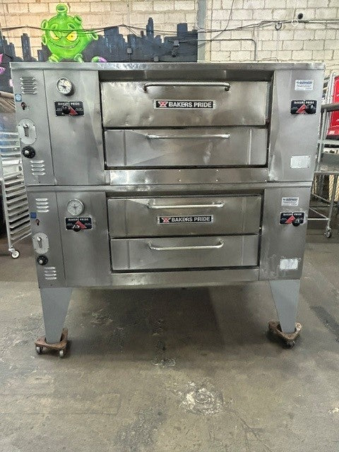Bakers Pride DS-990 SuperDeck Series 65" Natural Gas (USED)  Double Deck  Pizza Oven 140,000 BTU
