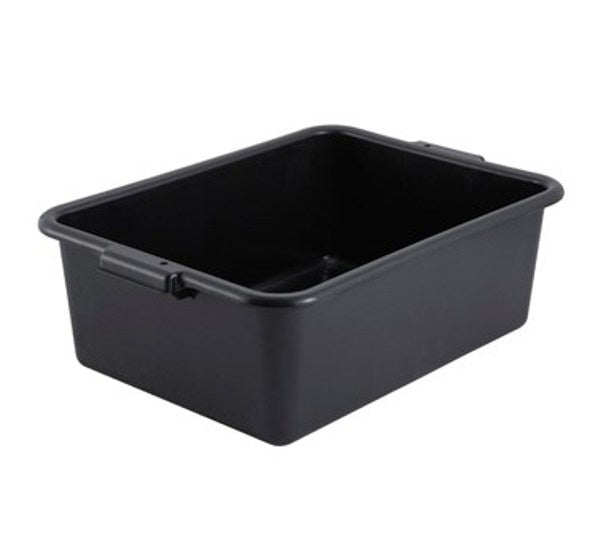 Winco PL-7K 7" Depth Black Dish Box