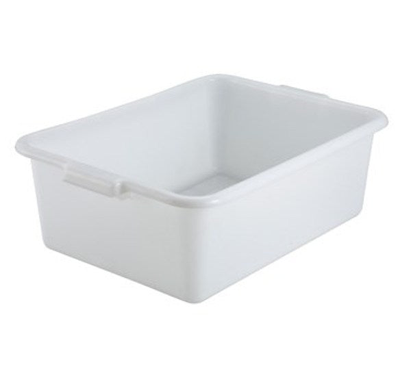 Winco PL-7W 7" Depth White Dish Box