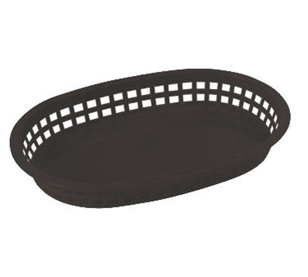 Winco PLB-K 1 Dozen Black Oval Platter Basket