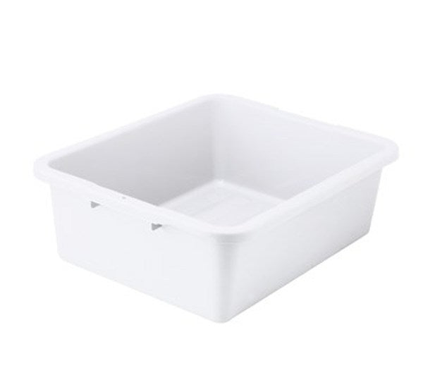 Winco PLW-7W  7" Depth White Heavyweight Dish Box