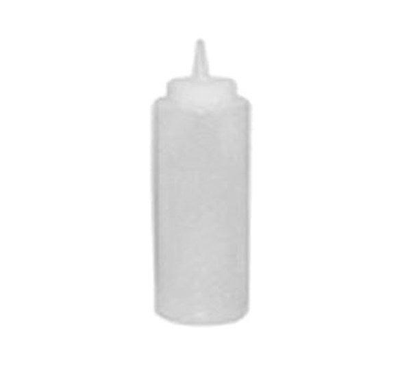 Winco PSB-08C Six Pack of 8 oz Clear Squeeze Bottles