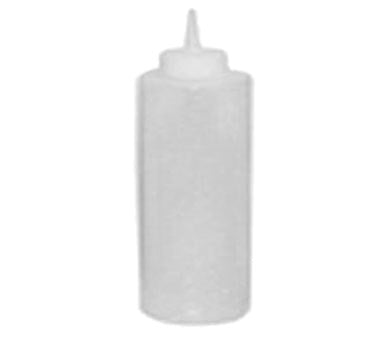 Winco PSB-24C 6 Pack of 24oz. Clear Plastic Squeeze Bottle
