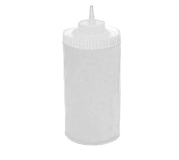 Winco PSW-32 6 Pack of 32oz Clear Wide Mouth Plastic Squeeze Bottle
