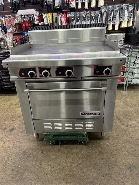 Garland S686-36G Sentry Series Commercial 36" Electric Restaurant Griddle Range with Standard Oven (USED) 208V 1PH or 3PH