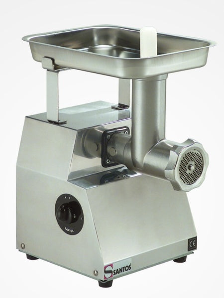 Santos SAN12-12 Stainless Steel Meat Mincer with 3 Plates - FREE SHIPPING