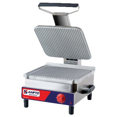 Ampto SSGE 17"x18" Electric Ribbed Sandwich Grill