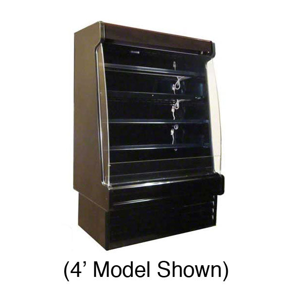 Howard McCray SC-OD35E-4-B-LED Self-Contained Multi-Purpose Open Merchandiser 51" (Black)