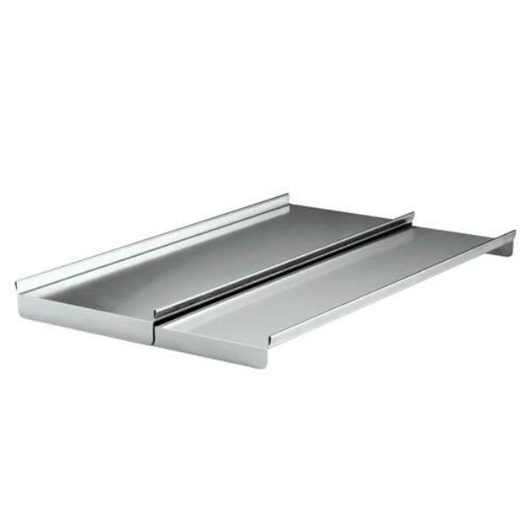 Krowne SC36H-BW Stainless Steel Partial Underbar Ice Bin Cover for 36"W Ice Bin with Bottle Wells