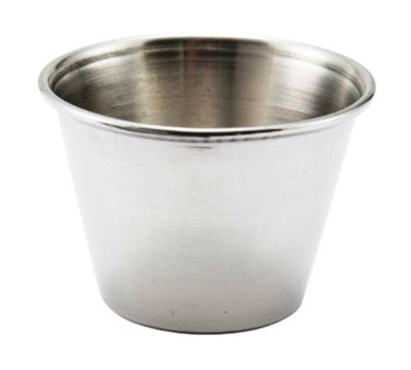 Winco SCP-40 1 Dozen 4 oz Stainless Steel Sauce Cup