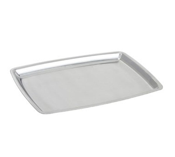 Winco SIZ-11B Rectangular Stainless Steel Sizzle Platter