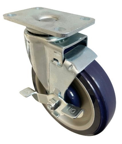 Sapphire Manufacturing SMCS-213 Caster Set (6ea) W / Brake, 5" Wheel Diameter