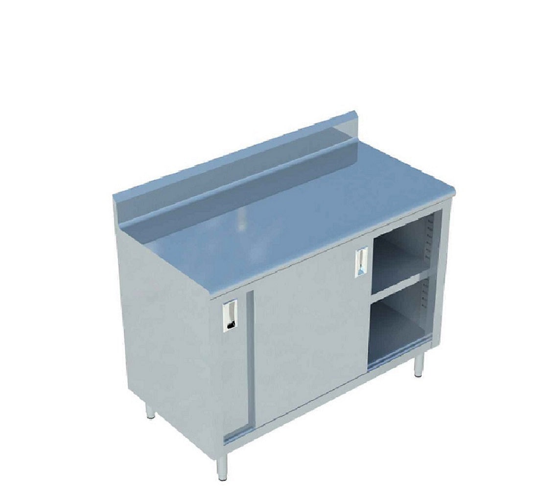 Sapphire SMDCB-3048S 48"W x 30"D Chef Table Cabinet Base With Open Front With Sliding Door