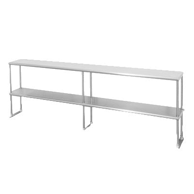 Sapphire SMDOS-18120 Double Overshelf with Adjustable Bottom Shelf - 18"D x 120"W