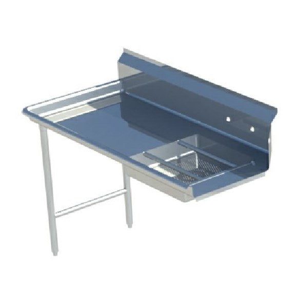 Sapphire SMSDT-48R 48" Stainless Steel Right Straight Design Soiled Dish Table