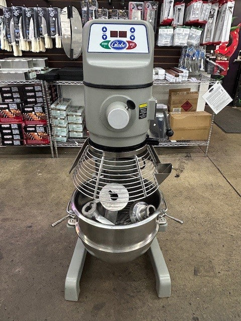 Globe SP30 Planetary Dough Mixer - 30 Quarts - Floor Style - 3 Speeds - 115V, Single Phase - (USED UNIT)