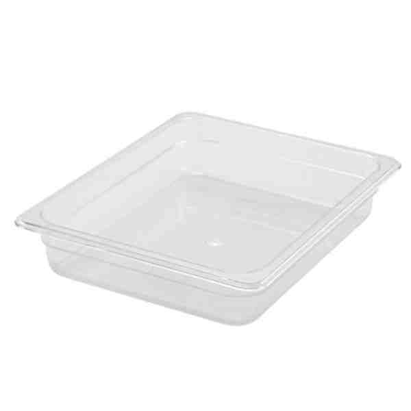 Winco SP7202 Food Pan, Plastic 1/2-Size Pan 2-1/2" 12-4/5" x 10-7/16" x 2-1/2"
