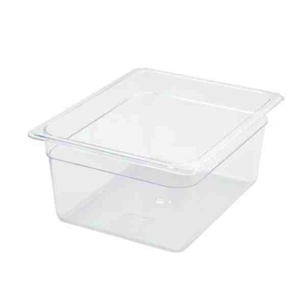 Winco SP7206 Food Pan, Plastic 1/2-Size Pan 6" 12-4/5" x 10-7/16" x 5-14/16"