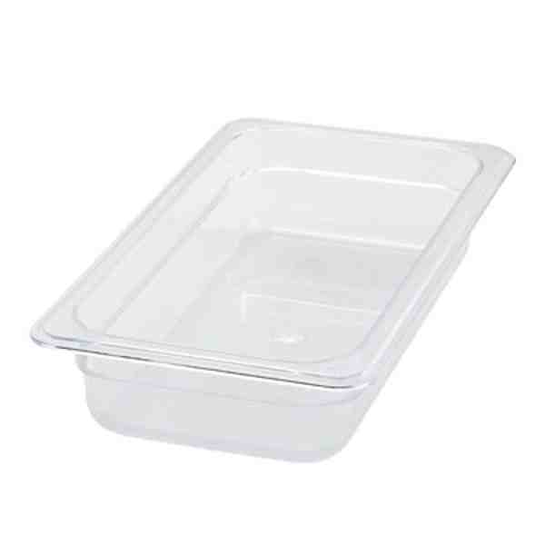 Winco SP7302 Food Pan, Plastic 1/3-Size Pan 2-1/2" 12-4/5" x 6-15/16" x 2-1/2"