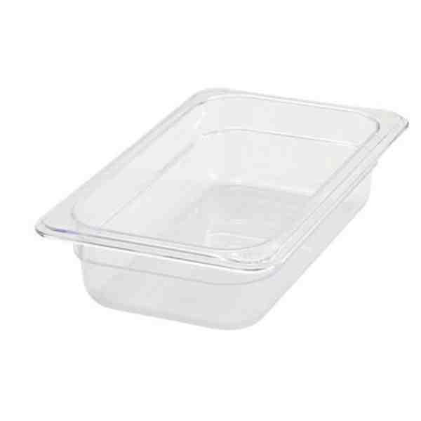 Winco SP7402 Food Pan, Plastic1/4-Size Pan 2-1/2" 10.43" x 6-3/8" x 2-1/2"