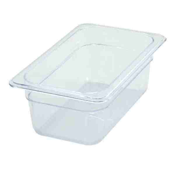 Winco SP7404 Food Pan, Plastic1/4-Size Pan 4" 10.43" x 6-3/8" x 2-1/2"