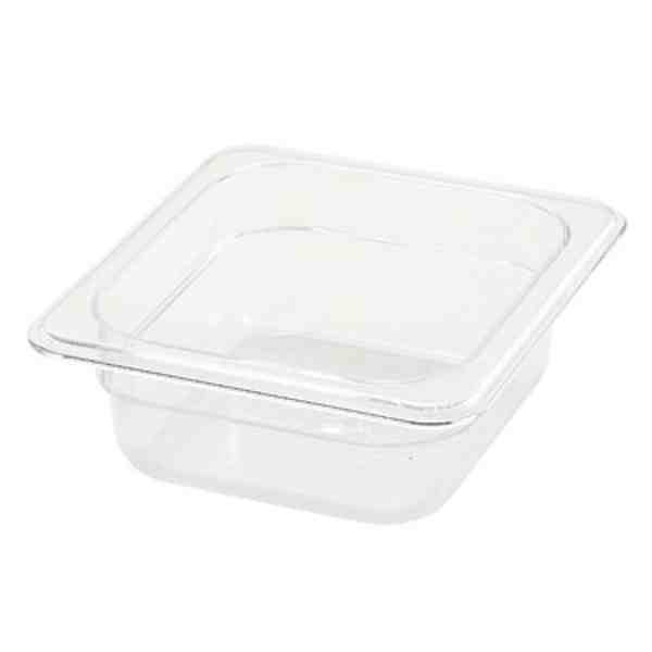 Winco SP7602 Food Pan, Plastic1/6 -Size Pan 2-1/2" Deep 6-15/16" x 6-3/8" x 2-1/2"