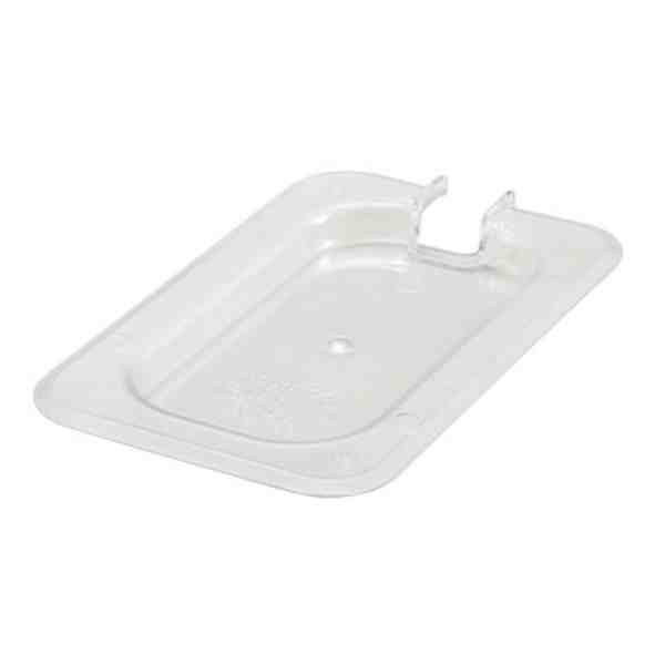 Winco SP7900C Food Pan Cover, Plastic 1/9-Pan Slotted 6-15/16" x 4.25 "For Pan SP7902-SP7904