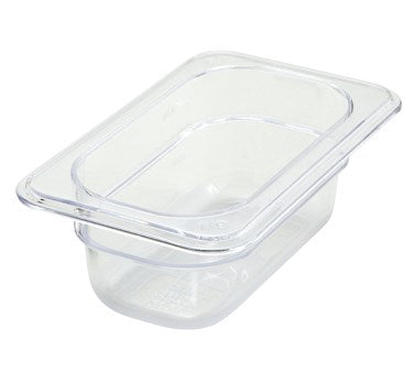 Winco SP7902 Food Pan, Plastic1/9 -Size Pan 2-1/2" Deep 6-15/16" x 4-1/4" x 2-1/2"