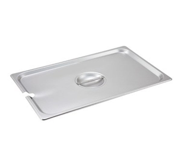 Winco SPCF Full-Size Slotted Steam Table Pan Cover with Handle