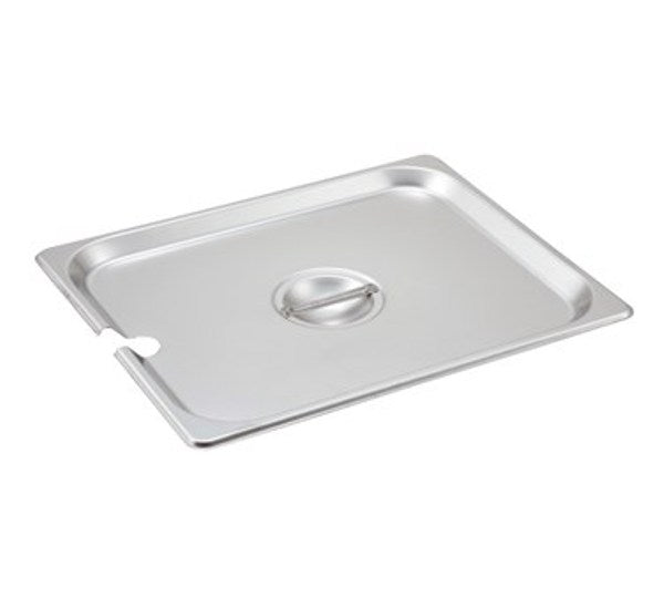 Winco SPCH Half Size Slotted Steam Table Pan Cover with Handle