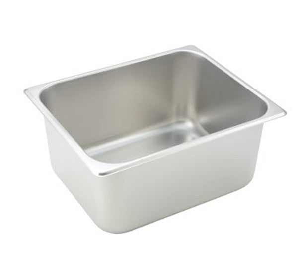 Winco SPH6 6" Deep Stainless Steel Half-Size Steam Table Pan