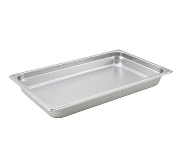 Winco SPJH-102 22 Gauge Full-Size 2 1/2" Deep Stainless Steel Anti-Jam Steam Table Pan
