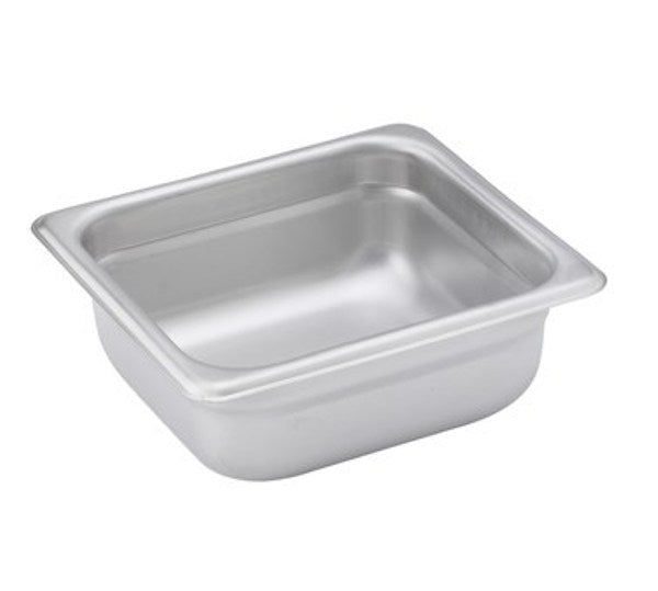 Winco SPJH-602 22 Gauge Sixth-Size 2 1/2" Deep Stainless Steel Anti Jam Steam Table Pan