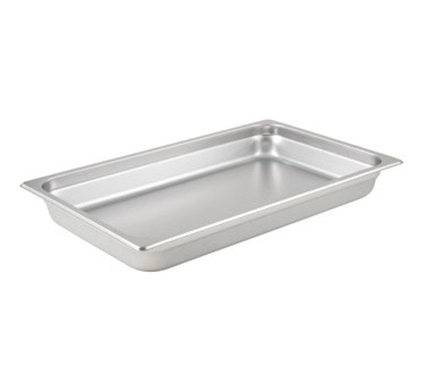 Winco SPJL-102 25 Gauge Full-Size 2 1/2" Deep Stainless Steel Anti-Jam Steam Table Pan