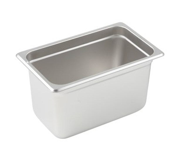 Winco SPJL-406 25 Gauge Quarter-Size 6" Deep Stainless Steel Anti-Jam Steam Table Pan