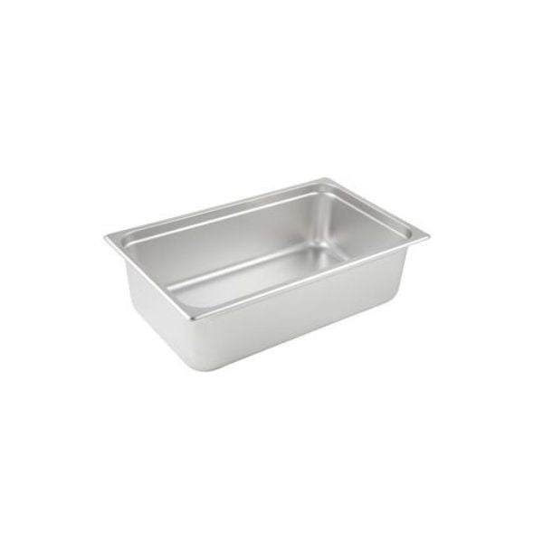 Winco SPJM-106 24 Gauge Full-Size 6" Deep Solid Anti-Jam Steam Table Pan