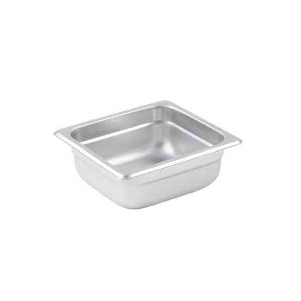 Winco SPJM-602 24 Gauge Sixth-Size 2 1/2" Deep Stainless Steel Anti-Jam Steam Table Pan