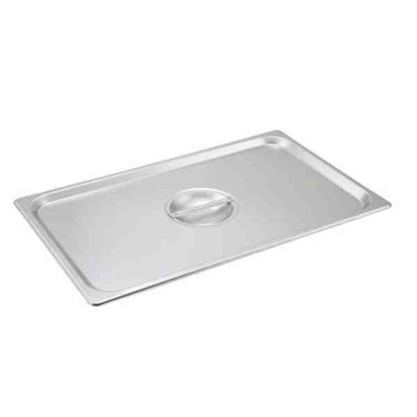 Winco SPSCF Full Size Steam Table Pan Cover - Stainless Steel - Solid