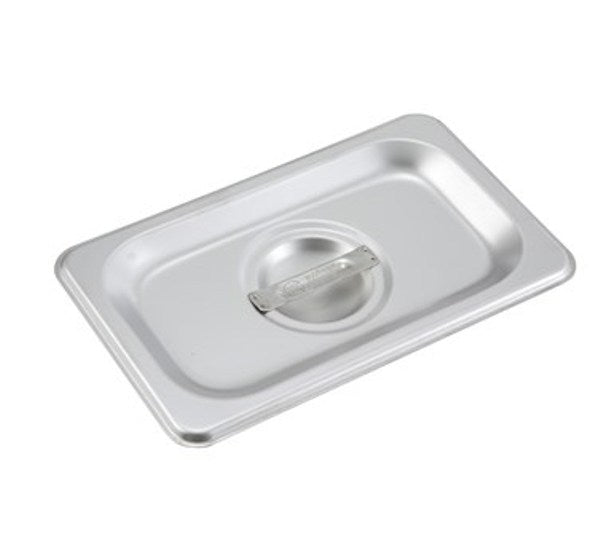 Winco SPSCN Ninth Size Steam Table Pan Cover - Stainless Steel - Solid