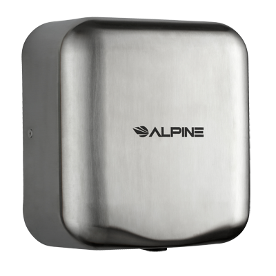 Alpine ALP400-10-SSB Hemlock Heavy Duty, 110-120V, Stainless Steel, Automatic Hand Dryer - Stainless Steel Brushed